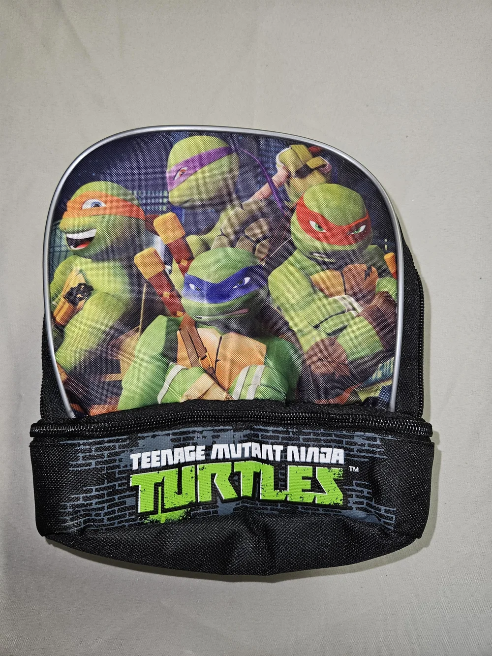 Teenage Mutant Ninja Turtles TMNT Dual Compartment Insulated Lunch Bag Box NWOT